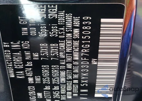 2024 Kia Sportage Ex z USA, uszkodzony, nr VIN 5XYK33DF7RG150839